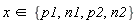 `in`(x, {n1, n2, p1, p2})