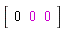 Vector[row](3, {(1) = 0, (2) = 0, (3) = 0})