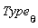 Type[theta]