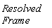 Resolved*Frame