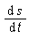 diff(s(t), t)