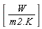 [W/(m2.K)]