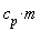 c[p]*m