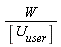 W/[U[user]]