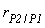 r[P2/P1]