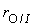 r[O/(I)]