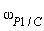 omega[P*`1`/C]