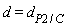 d = d[P*`2`/C]