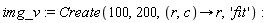 img_v := Create(100, 200, proc (r, c) options operator, arrow; r end proc, 'fit')