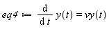 eq4 := diff(y(t), t) = vy(t)