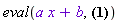 eval(a*x+b, {__a__ = 2, __b__ = 3})