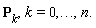 P[k],k=0,..,n.