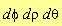 (d*phi*d)*rho*d*theta