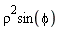 rho^2*sin(phi)