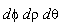 (d*phi*d)*rho*d*theta
