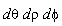 (d*theta*d)*phi*d*rho