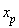 x[p]