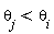 theta[j] < theta[i]