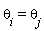 theta[i] = theta[j]
