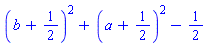 (b+1/2)^2+(a+1/2)^2-1/2