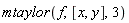 mtaylor(f, [x, y], 3)