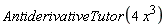 AntiderivativeTutor(4*x^3)