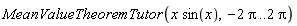 MeanValueTheoremTutor(x*sin(x), -2*Pi .. 2*Pi)