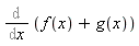 Diff(f(x)+g(x), x)