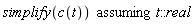 `assuming`([simplify(c(t))], [t::real])