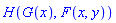 H(G(x), F(x, y))