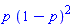 p*(1-p)^2