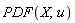 PDF(X, u)