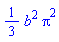 (1/3)*b^2*Pi^2