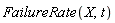 FailureRate(X, t)