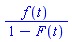 f(t)/(1-F(t))