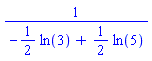 1/(-(1/2)*ln(3)+(1/2)*ln(5))