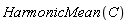 HarmonicMean(C)