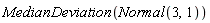 MedianDeviation(Normal(3, 1))