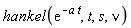 hankel(exp(-a*t), t, s, nu)