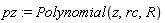 pz := Polynomial(z, rc, R)