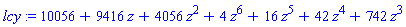 lcy := 10056+9416*z+4056*z^2+4*z^6+16*z^5+42*z^4+742*z^3