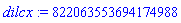 dilcx := 822063553694174988