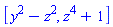 [y^2-z^2, z^4+1]