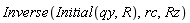 Inverse(Initial(qy, R), rc, Rz)