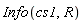 Info(cs1, R)