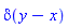 Dirac(y-x)