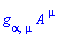 Physics:-g_[alpha, mu]*A[`~mu`]