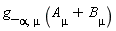 g_[alpha, mu]*(A[mu]+B[mu])