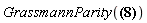 GrassmannParity(F(x, y, theta[1], theta[2]))