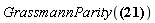 GrassmannParity((D[3](F))(x, y, 0, theta[2]) = -_Q1(x, y)+_F2(x, y)*theta[2])